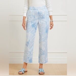 Talbots Woman’s Cropped Pants Blissful Meadow Size Small Petite Lightweight